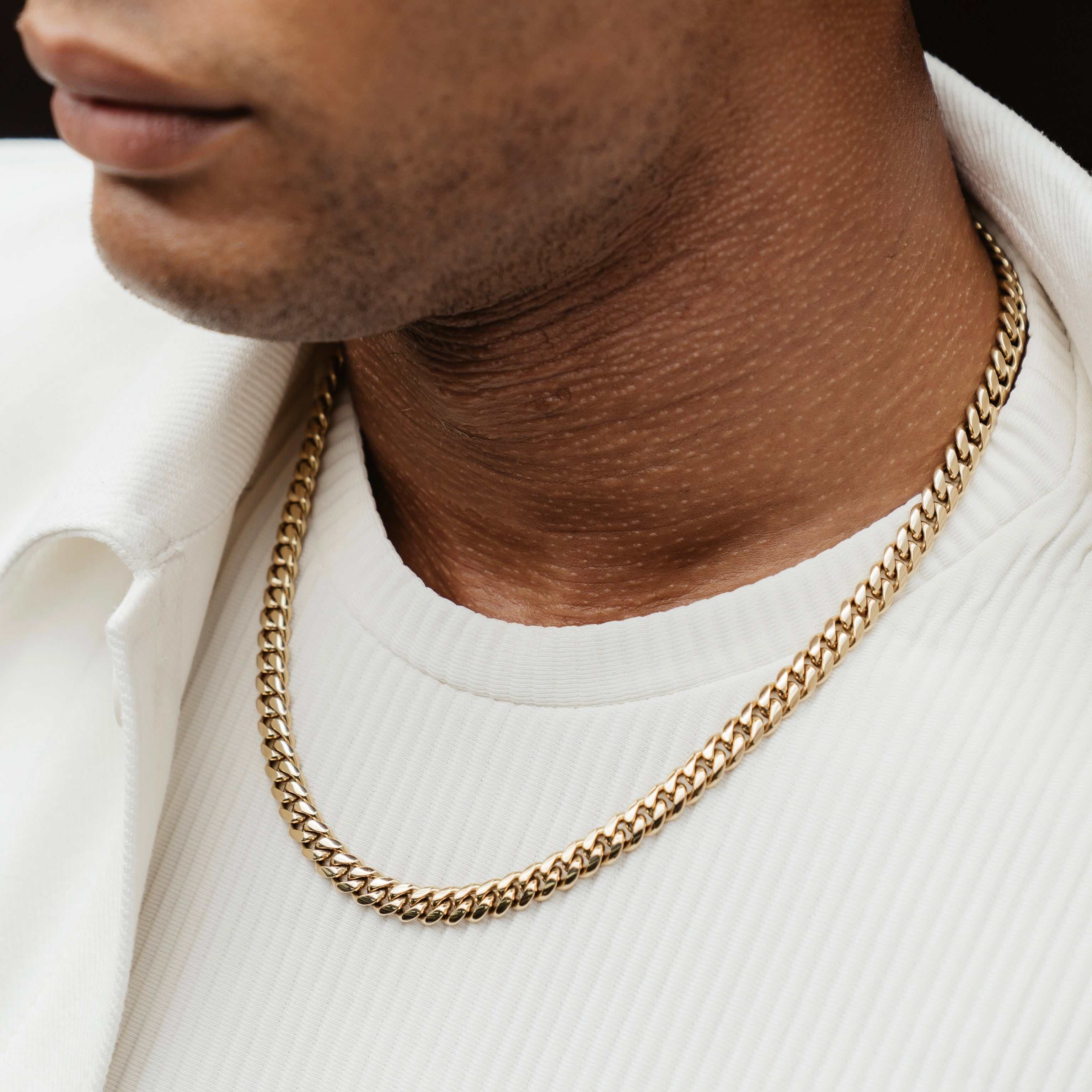 Cuban link chain fashion gld