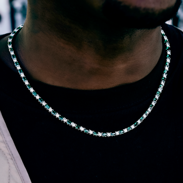 Emerald Baguette Tennis Chain