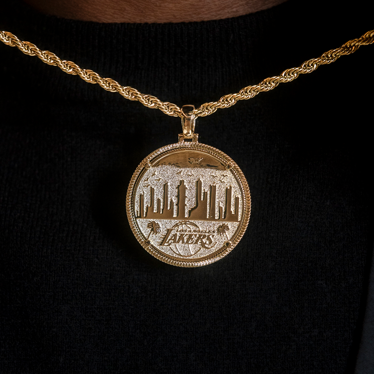 Newest Los Angeles Lakers medallion necklace