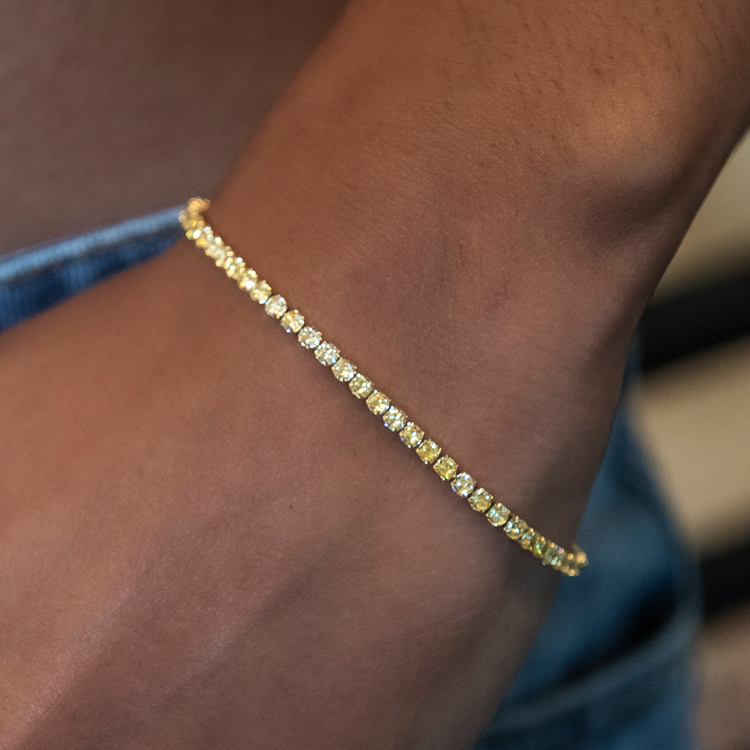 Canary Yellow hotsell Quartz Tennis Braclet