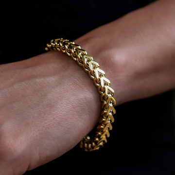 Franco Bracelet in Yellow Gold- 6mm