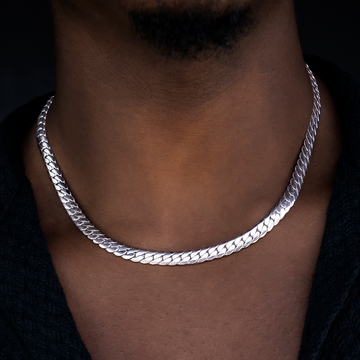 South Beach Cuban™ in White Gold- 8mm