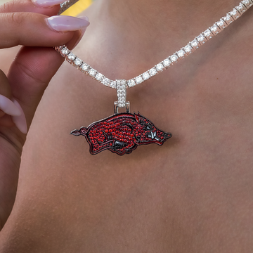 Arkansas Razorbacks Official NCAA Logo Pendant