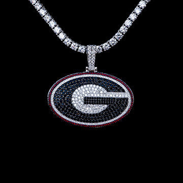 Large Georgia Bulldogs Official NCAA Logo Pendant