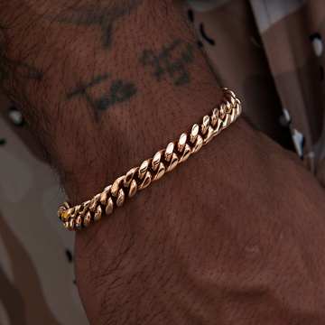 Miami Cuban Link Bracelet in Rose Gold- 8mm