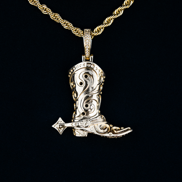 Boot Pendant in Yellow Gold