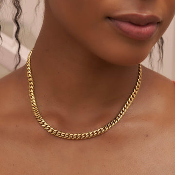 Cuban Link Necklace in Yellow Gold - 5mm