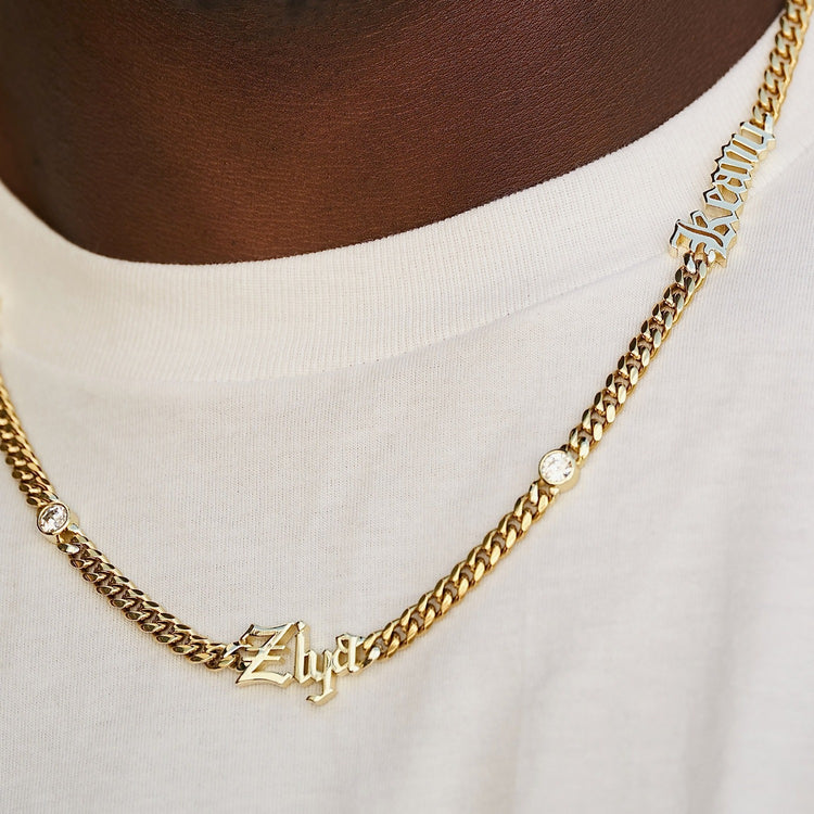 GLD cuban link diamond cheapest chain