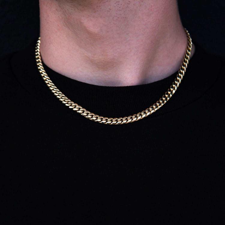 GLD Signature Cuban in Yellow Gold popular Necklace