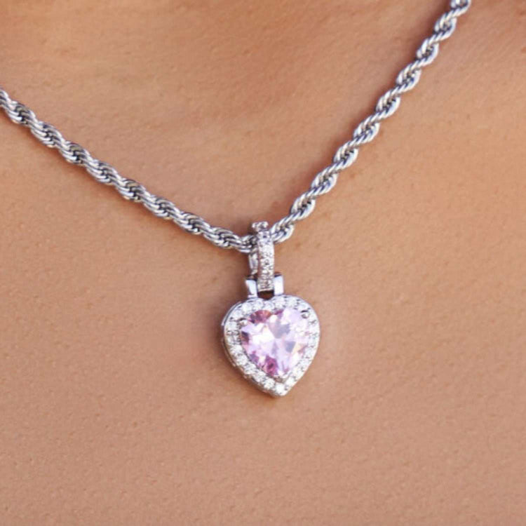 Pink Heart Pendant