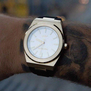 42MM Alpha Era® Gold w/ Rubber Strap