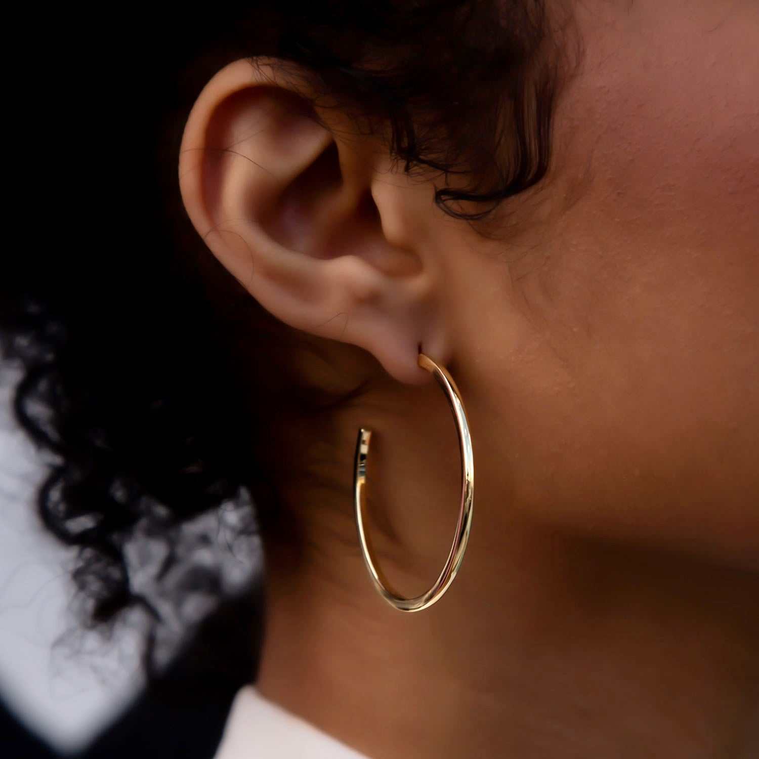 Plain Gold Hoop Earrings – The GLD Shop