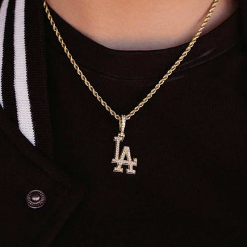 Los Angeles Dodgers Official MLB Micro Logo Pendant